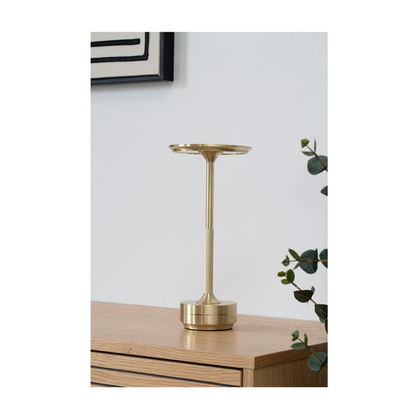 Lampada da tavolo LED color ottone (altezza totale 28,5 cm) Lyneham – House Nordic-image-1