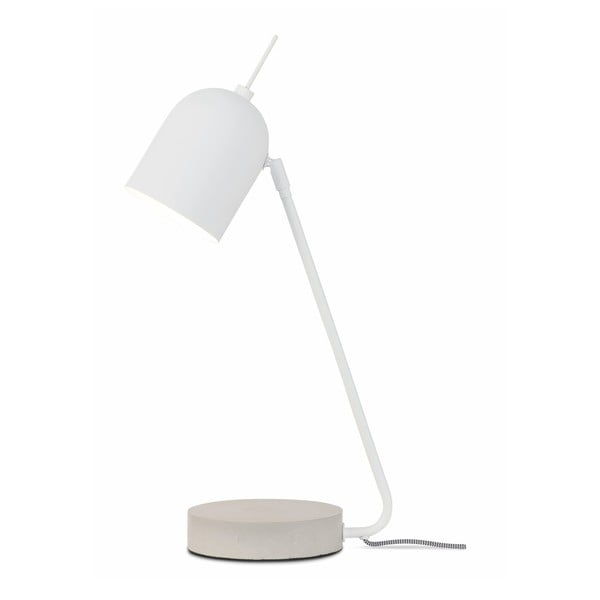 Lampada da tavolo bianca con paralume in metallo (altezza 57 cm) Madrid - it's about RoMi