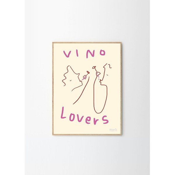 Poster 50x70 cm Vino Lovers – Ruby Hughes – The Poster Club-image-4