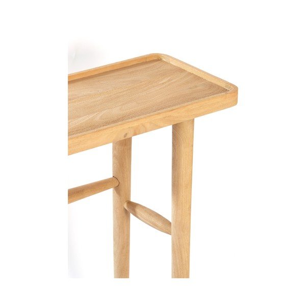 Tavolo consolle di colore naturale in mango massiccio 30x120 cm Qiano – Light & Living-image-4