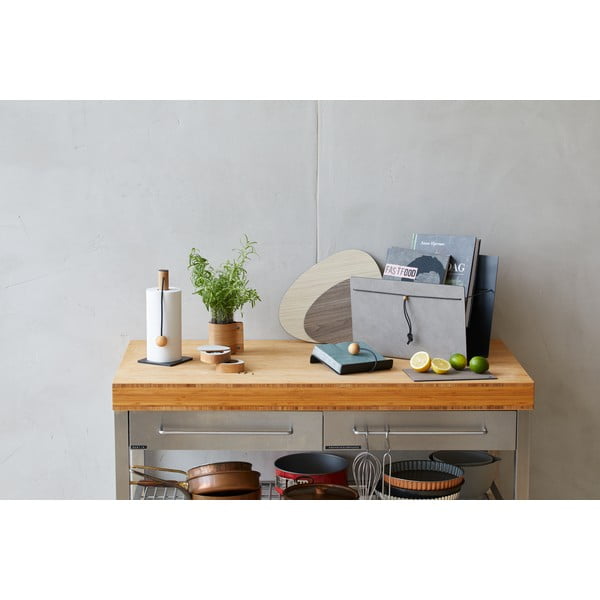 Portarotolo da cucina verticale color antracite ø 13 cm Hippo – LIND DNA-image-1