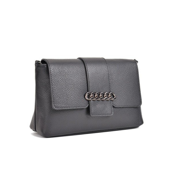Černá kožená kabelka Mangotti Bags Baso-image-1
