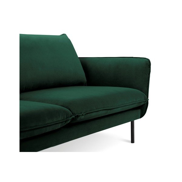 Divano in velluto verde, 200 cm Vienna - Cosmopolitan Design-image-3