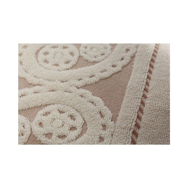 Set di 2 asciugamani Hurrem in cotone crema, 50 x 90 cm - Foutastic-image-1
