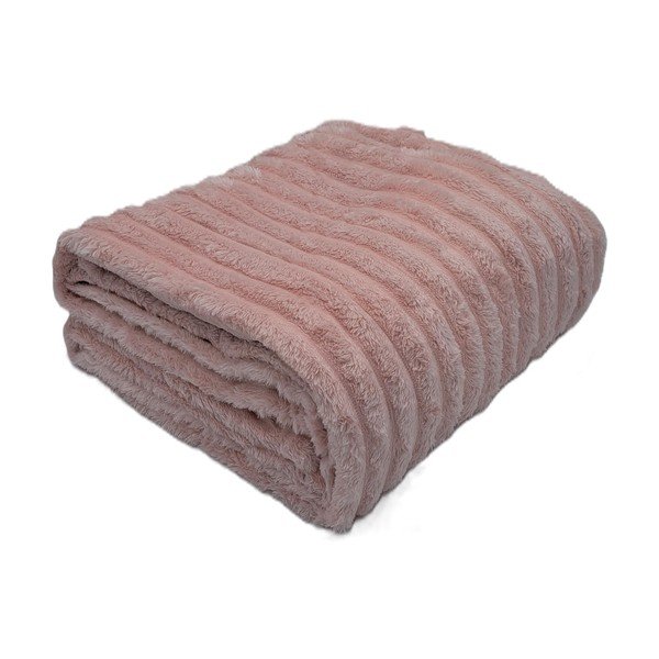 Coperta rosa polveroso 150x200 cm Stripe – My House