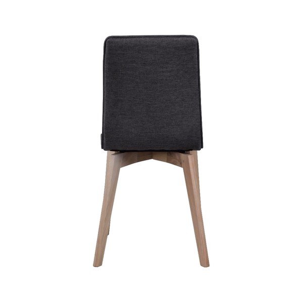 Sedia da pranzo grigio scuro con gambe grigio chiaro Grace - Rowico-image-1