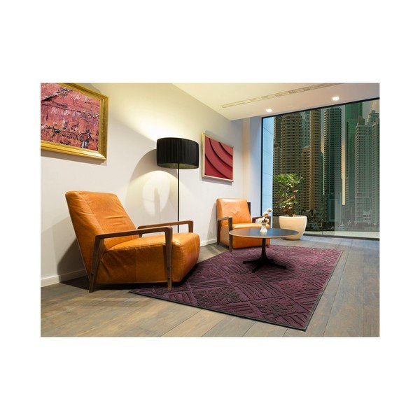 Tappeto Soho bordeaux scuro, 160 x 230 cm - Universal-image-2