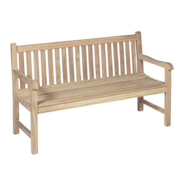 Panchina da giardino a tre posti in legno di teak Solo - Garden Pleasure-image-1