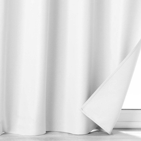 Tenda oscurante in grigio chiaro in microfibra 140x260 cm Obscure – douceur d'intérieur-image-3