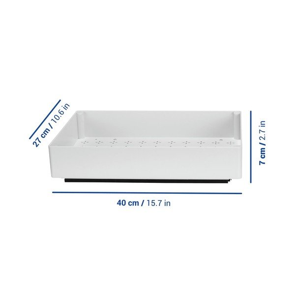Ripiano aggiuntivo regolabile bianco in plastica 27x40 cm Simon – Wenko-image-1