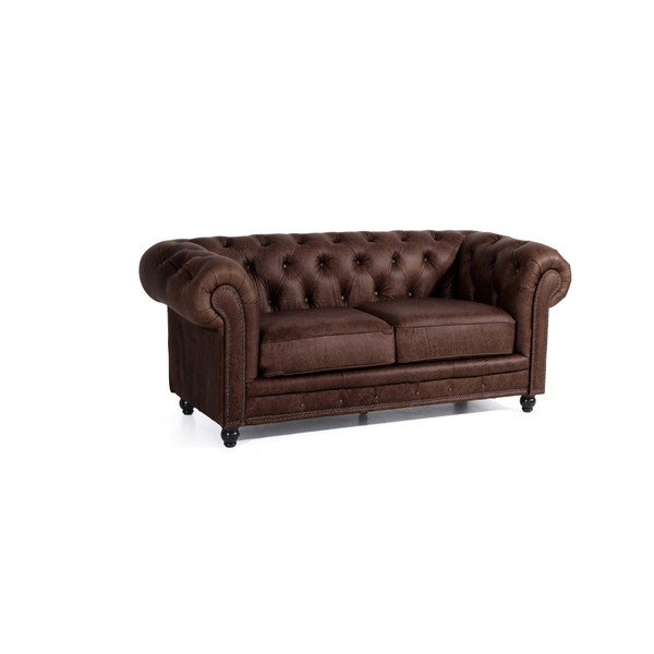 Divano in pelle marrone Orleans, 196 cm - Max Winzer-image-3
