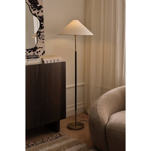Lampada da terra in tessuto (altezza totale 150 cm) Gabriel – Ellos Home-image-1