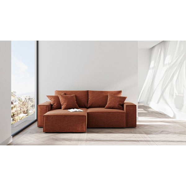 Divano letto angolare arancione (variabile) Melow - Ghado-image-4