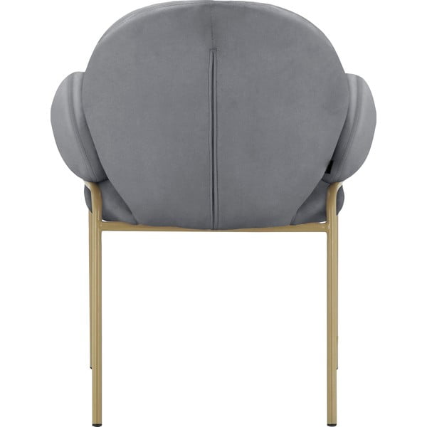 Set di sedie da pranzo grigia in imbottito con braccioli 2 pz Iwama – Støraa-image-4