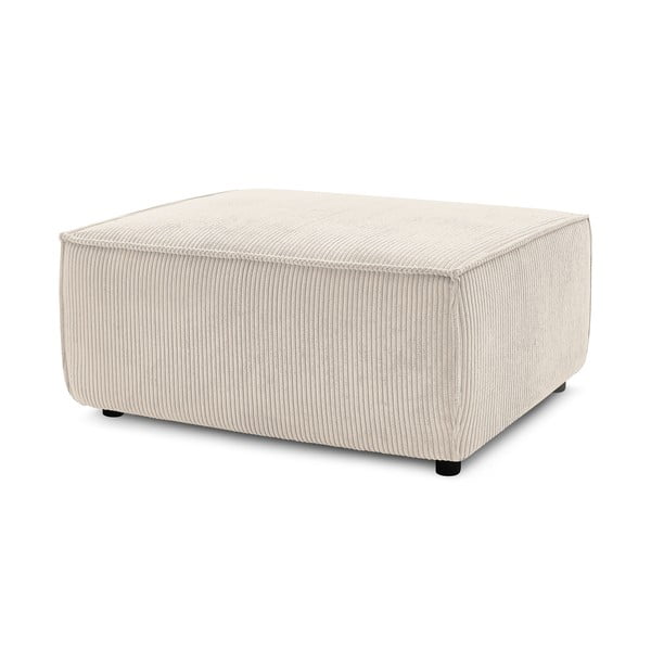 Sgabello in velluto a coste beige Nihad - Bobochic Paris-image-3