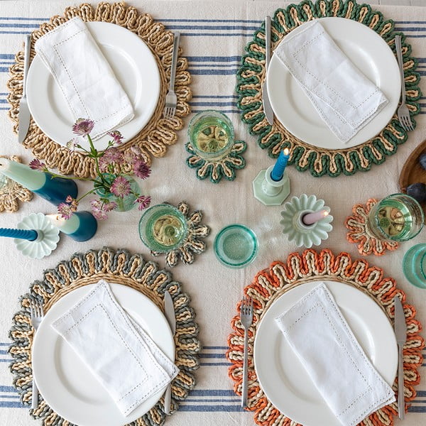 Tovaglietta in corteccia di mais ø 38 cm Corn Husk – Rex London-image-1