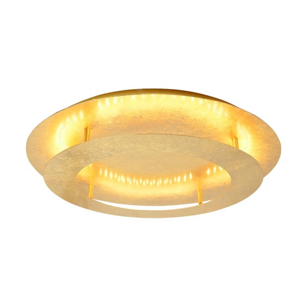 Lampada da soffitto a LED di colore oro con paralume in metallo 50x50 cm Merle - Candellux Lighting