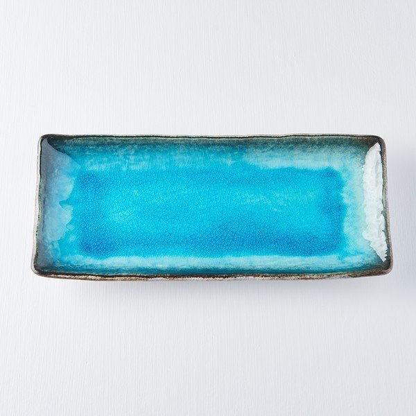 Piatto da portata in ceramica blu, 29 x 12 cm Sky - MIJ-image-3