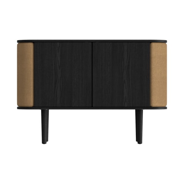 Cassettiera bassa nero-marrone in rovere 109x75 cm Treasures - UMAGE-image-3