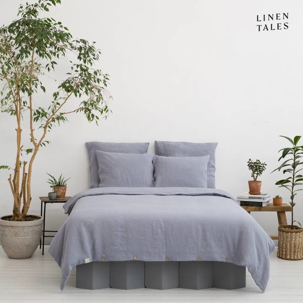 Biancheria da letto singola grigio chiaro in fibra di canapa 135x200 cm - Linen Tales