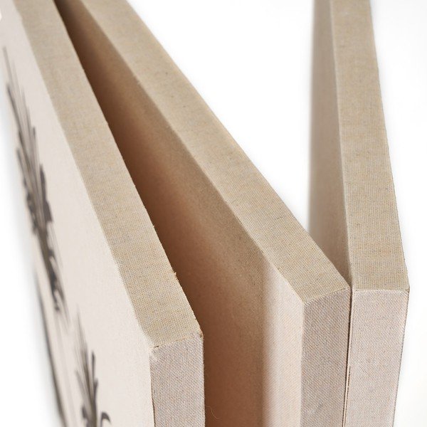Paravento in tessuto beige - Casa Selección-image-2
