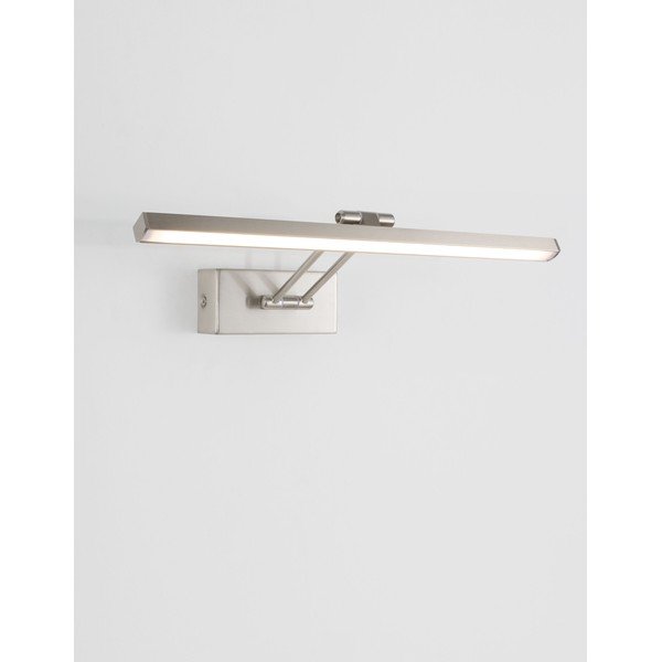 Lampada da parete LED argentata in alluminio con struttura flessibile Marnell – Nova Luce-image-3