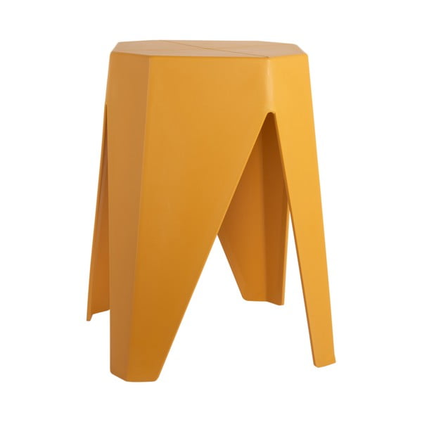 Sgabello color senape in plastica Cherish – Leitmotiv-image-4