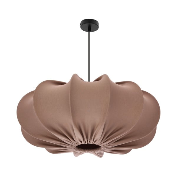Lampadario marrone con paralume in tessuto ø 52 cm Cafee – Candellux Lighting-image-2