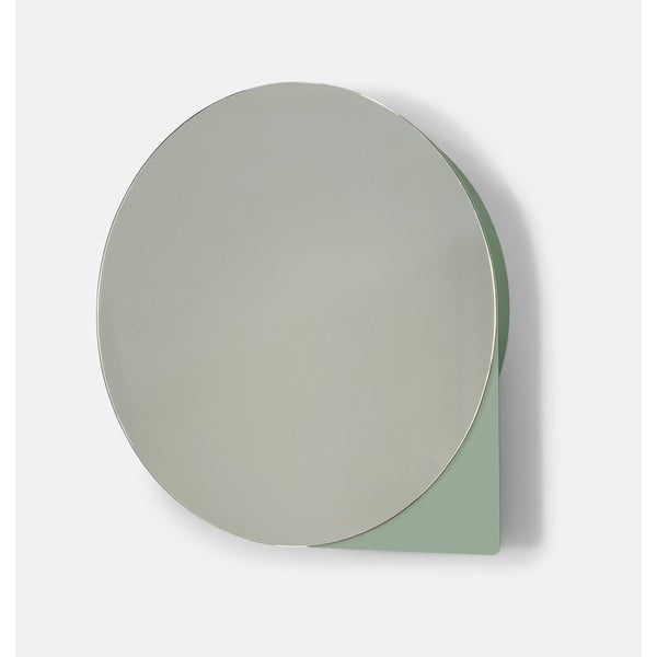 Mobile per bagno verde polveroso in metallo da appendere/con specchio 35x35 cm Sonnet – Spinder Design-image-1