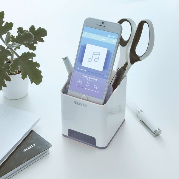 Portamatite bianco e grigio WOW - Leitz-image-1