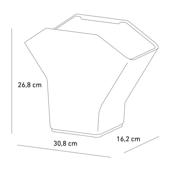 Albero verticale autoinnaffiante grigio - Plastia-image-3