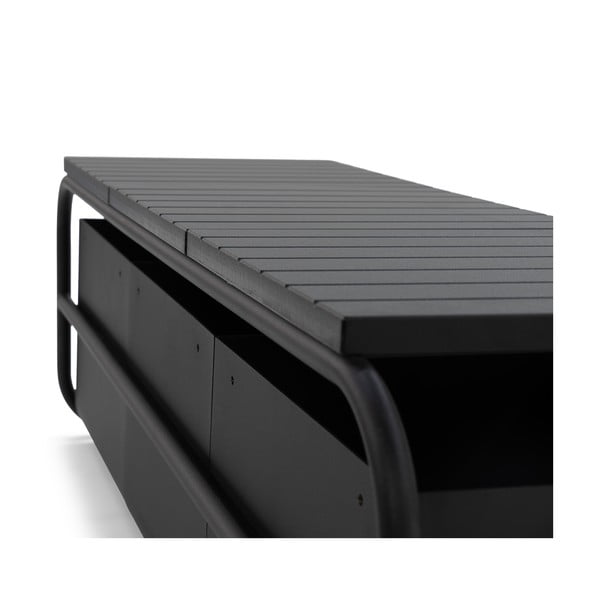 Scarpiera nera in metallo Astoria - Spinder Design-image-1