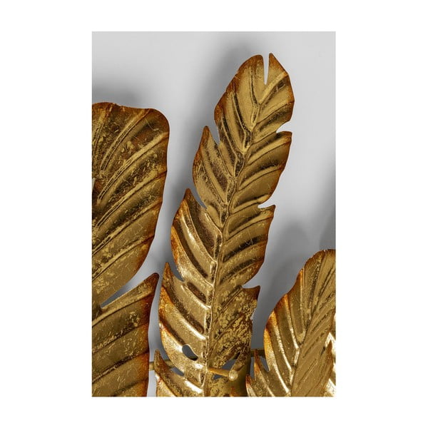 Appendiabiti da parete in metallo color oro, larghezza 86 cm Leaf - Kare Design-image-3