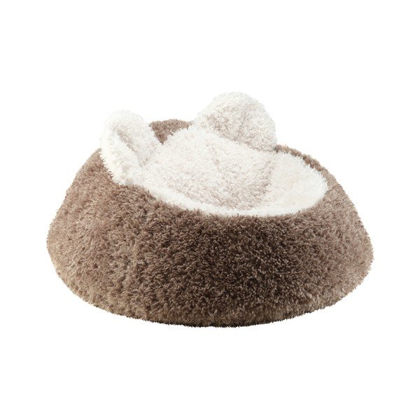 Pouf a sacco per bambini marrone con rivestimento in pelliccia sintetica Yeti – Wigiwama