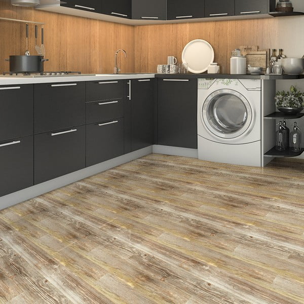 Adesivo per pavimenti 90x60 cm Wooden Floor - Ambiance-image-2