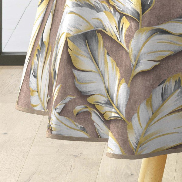 Tovaglia adatta per pulizia con panno umido ø 160 cm Ebany – douceur d'intérieur-image-2