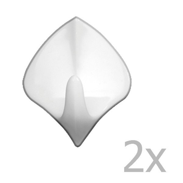 Set di 2 ganci da parete Grande Rombo Bianco - Wenko