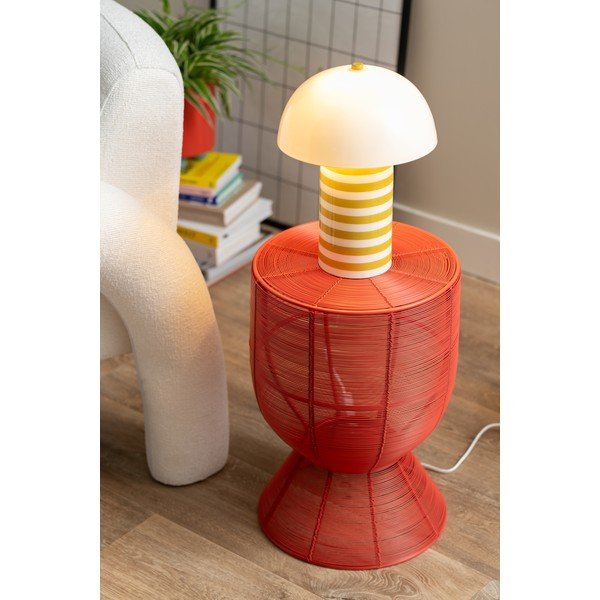 Tavolino rotondo in metallo ø 30,5 cm Cuerda Tambor – Leitmotiv-image-1