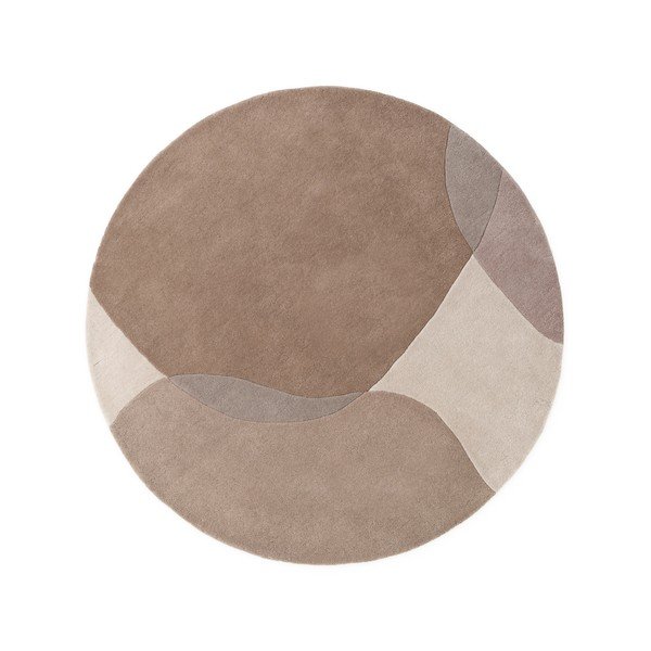 Tappeto rotondo beige in lana ø 200 cm Ovia – Villeroy&Boch