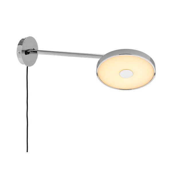 Lampada da parete LED color argento lucido con alimentazione a corrente con struttura flessibile/con intensità regolabile ø 15 cm Asteria Wall Long – UMAGE-image-2