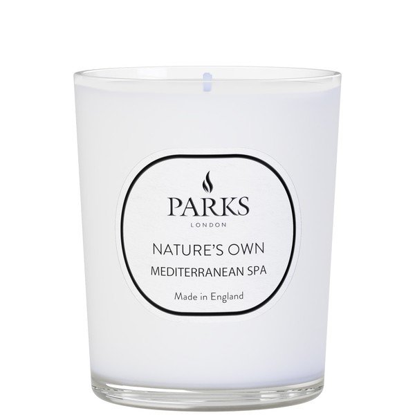 Candela al profumo di lavanda, limone e succo di frutta, durata di combustione 45 ore. Mediterranean Spa - Parks Candles London