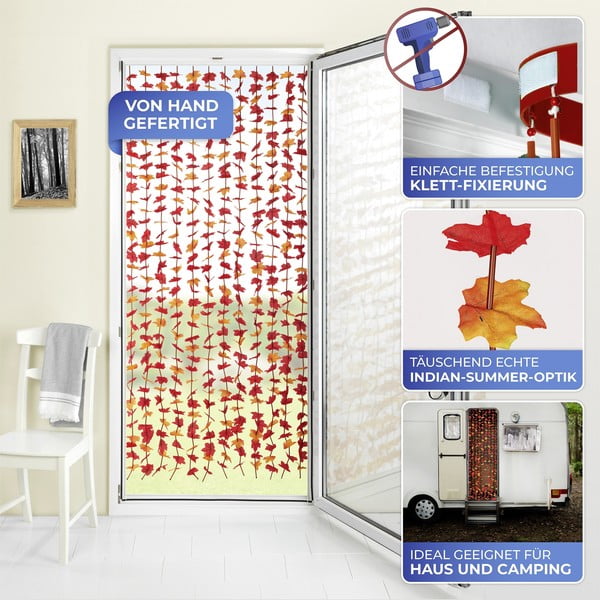 Tenda per porta rossa 90x190 cm Indian Summer - Maximex-image-3