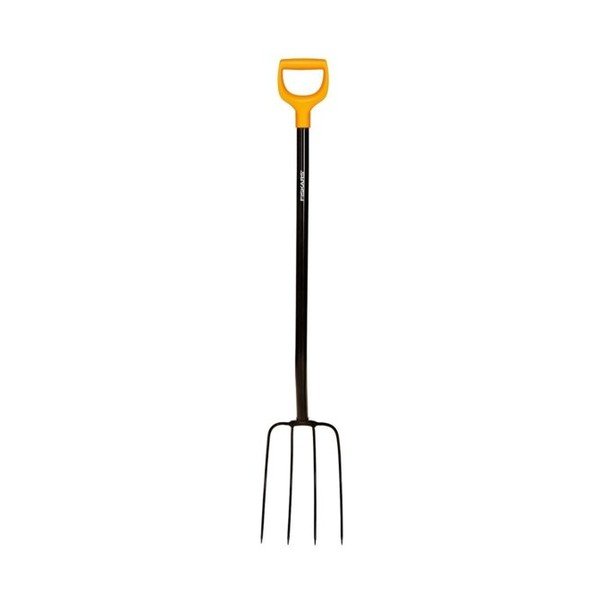 Forca per compost in acciaio nero Solido - Fiskars