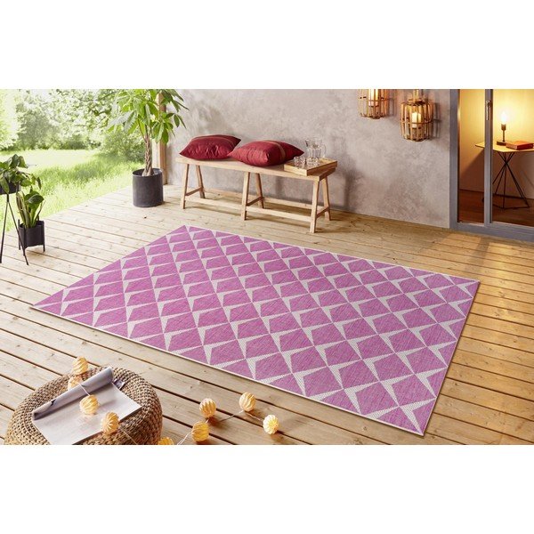 Tappeto per esterni rosa e beige , 160 x 230 cm Escala - NORTHRUGS-image-1