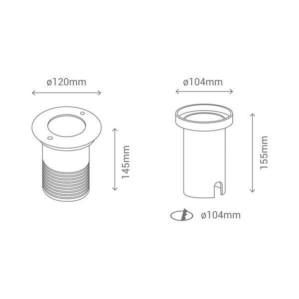 Faretto da esterno Cobground, ø 12 cm - SULION-image-2
