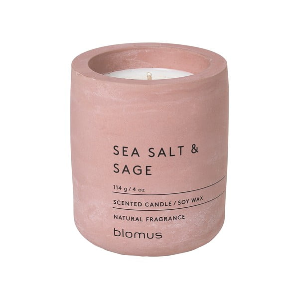 Candela di soia profumata tempo di combustione 24 ore Fraga: Sea Salt and Sage - Blomus
