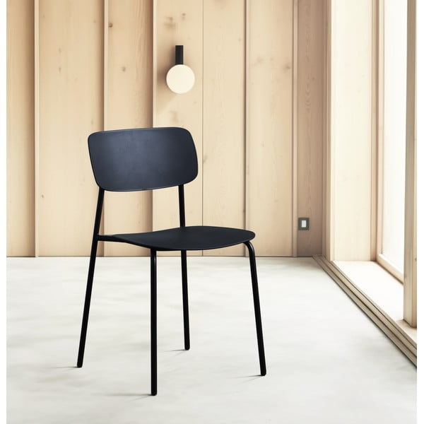 Sedie da pranzo in set nere 2 pz Kirkland – Unique Furniture-image-1