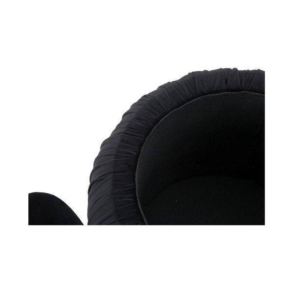 Černý puf s úložným prostorem Mauro Ferretti Paris, ⌀ 41 cm-image-1