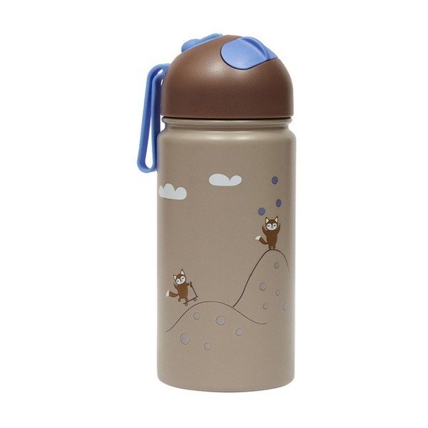Bottiglia per bambini marrone in alluminio 360 ml Friends in the Forest – OYOY Mini