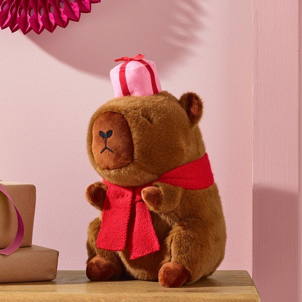 Cuscino decorativo 20x30 cm Christmas Capybara – Catherine Lansfield-image-1